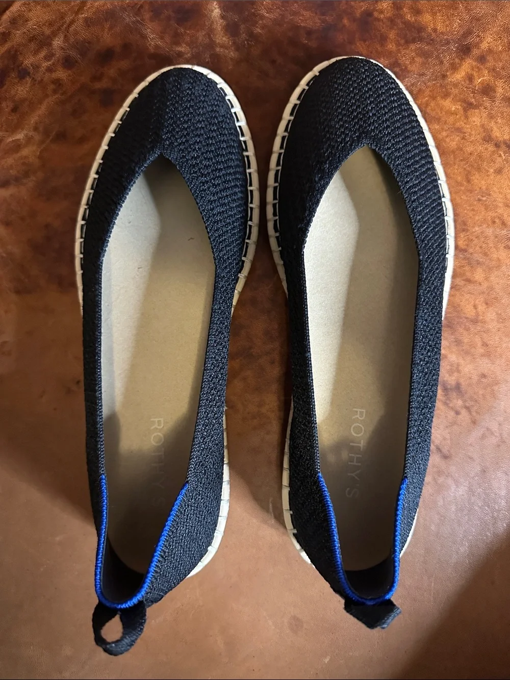 Rothy's The Boardwalk Espadrille Black Knit Flats